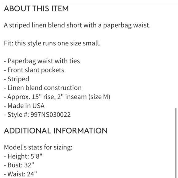 NWT Milly Kori Linen Blend Tie Shorts - Picture 3 of 6